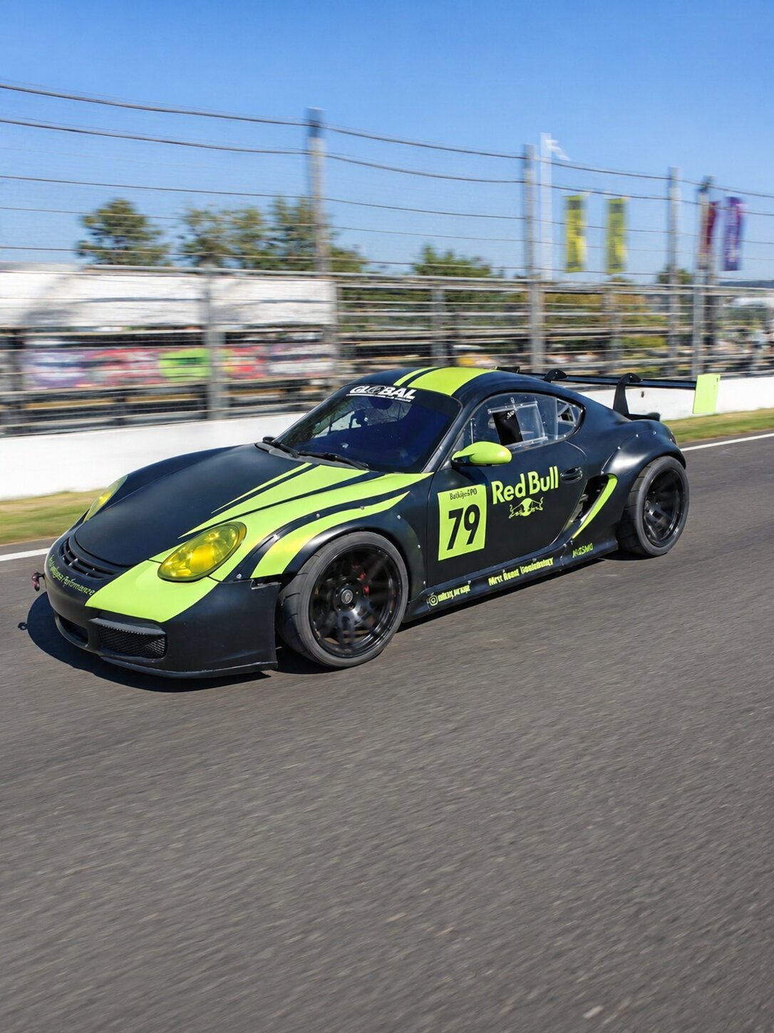 Porsche Cayman on track near La Plata, Buenos Aires, Argentina